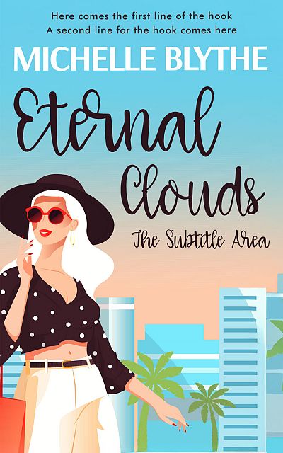 Pre Made Book Cover Aquamarine Blue