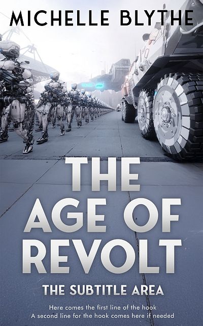 Pre Made Book Cover Pale Sky