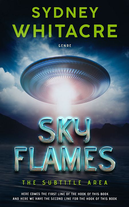 Related Premade Science Fiction Book Cover: Powder Ash #8040