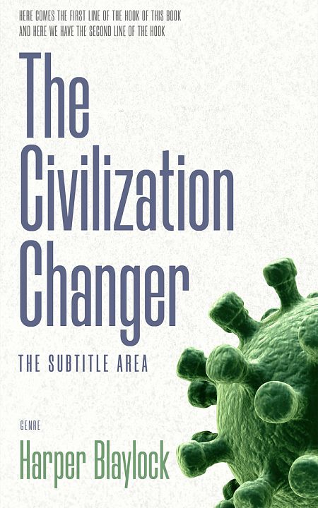 Related Premade Science & Nature Book Cover: Green White #8620