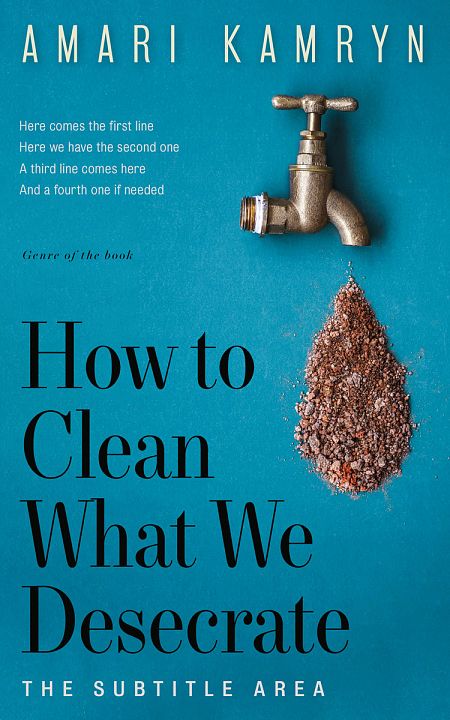 Related Premade Abstract Book Cover: Deep Cerulean #9583