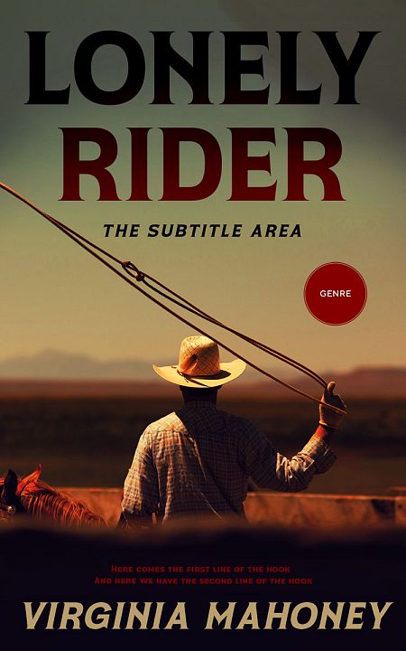 Related Premade Western Book Cover: Cocoa Brown #12900