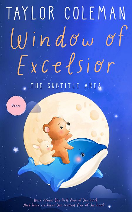 Related Premade Family & Parenting Book Cover: Cerulean Blue #13648