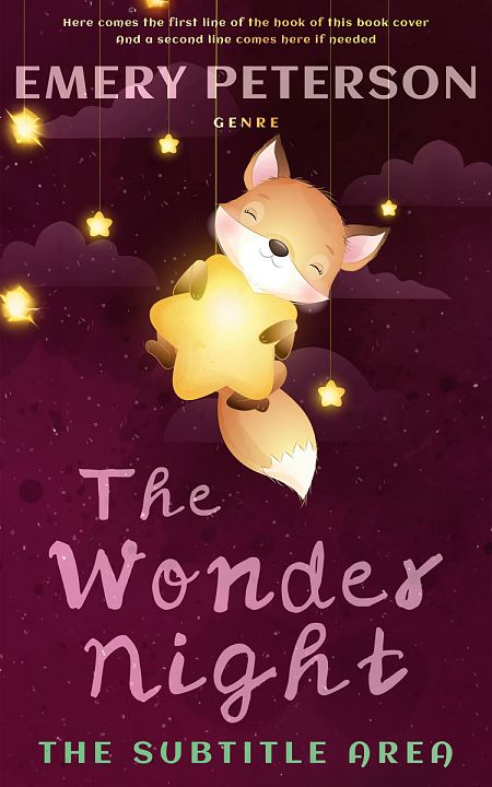 Related Premade Children's Book Cover: Maroon Oak #15743