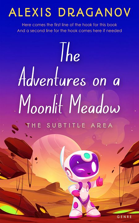 Related Premade Science Fiction Book Cover: Vivid Violet #16377