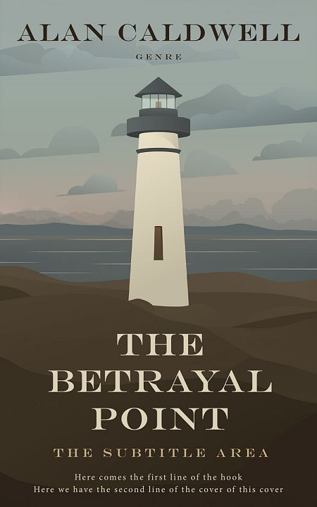 Related Premade Literary Fiction Book Cover: Taupe #31309