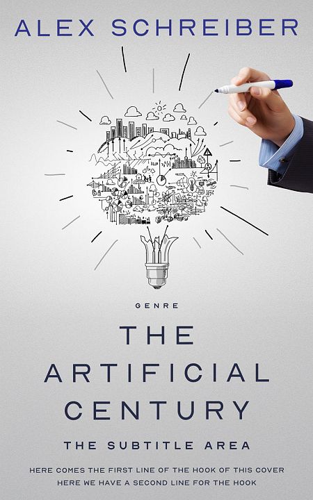 Related Premade Business Book Cover: Quill Gray #34629